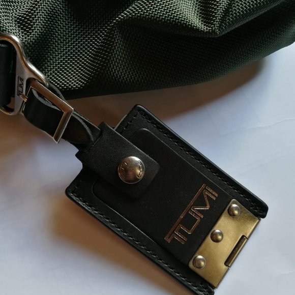 Tumi Alpha Bravo Benning Deluxe Messenger - Green & Orange - Picture 9 of 10